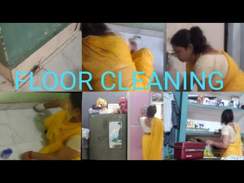 INDIAN HOUSEWIFE || SAREE VLOG🥻 || SAREE LOVER || FLOOR CLEANING