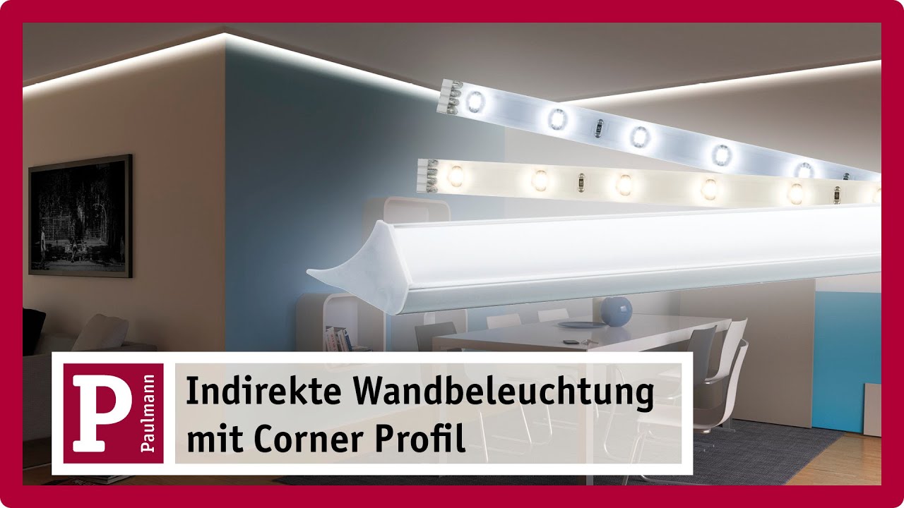 Indirekte Beleuchtung: Stuckleisten und Licht-Voute mit LED Strips und Corner Profil