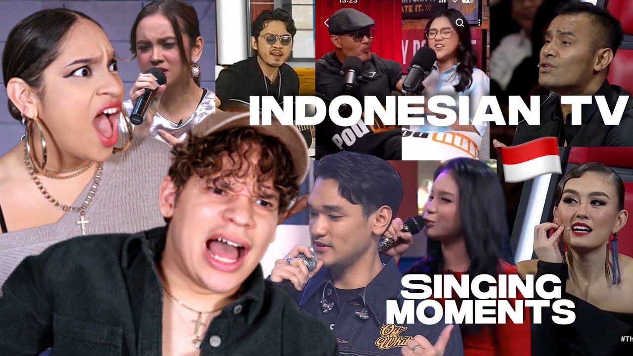 Indonesian TV is MENTAL! Latinos react to Viral Singing Moments on Indonesian TV!