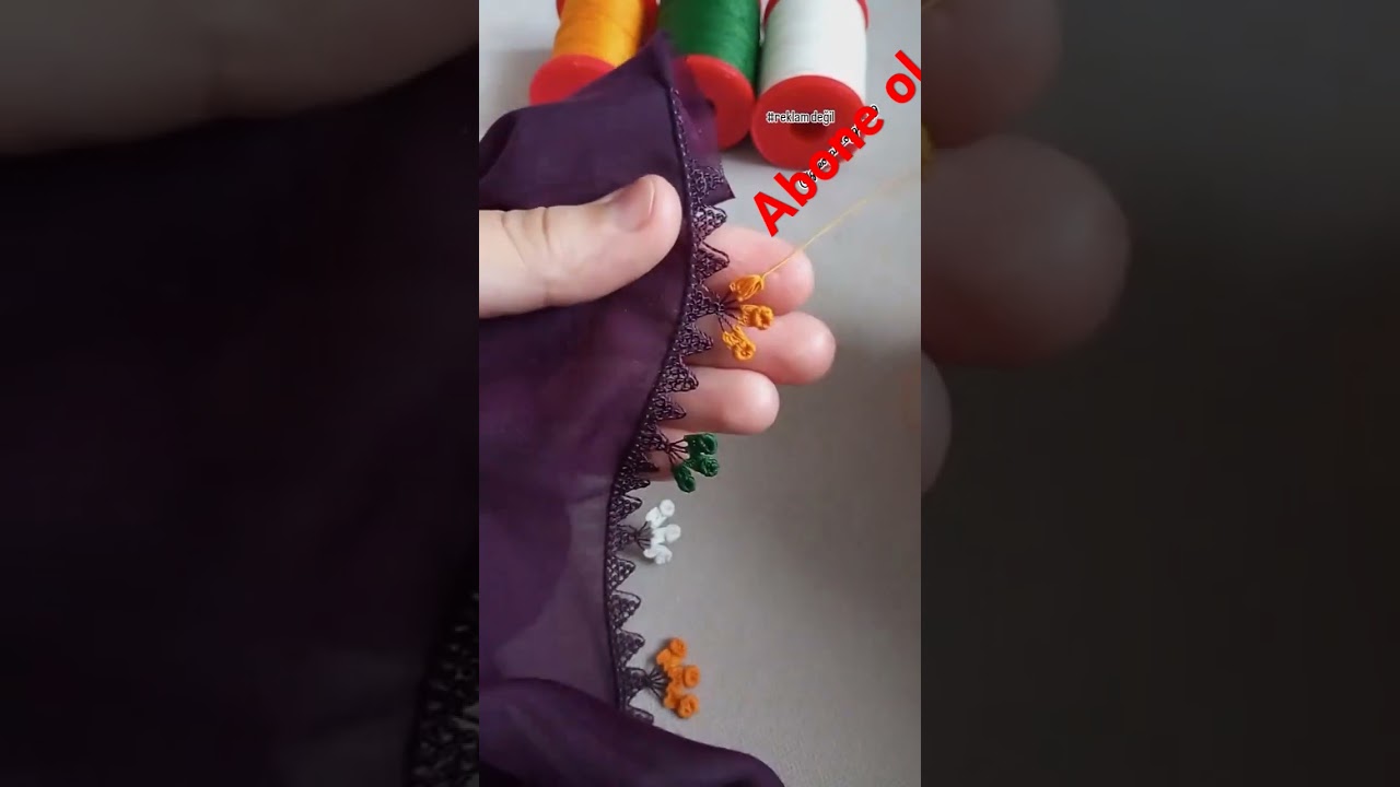 iğne oyası minyatür gül 🌹 yapımı