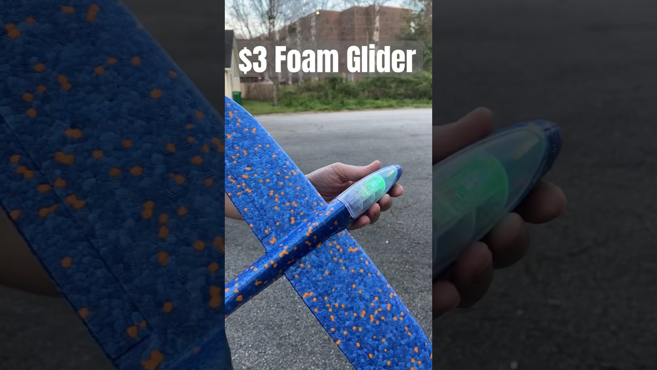 ✈️INEXPENSIVE FOAM GLIDER\\Wal-Mart Find🔎#walmart #kidstoy #glider #toyairplane #inexpensive #save