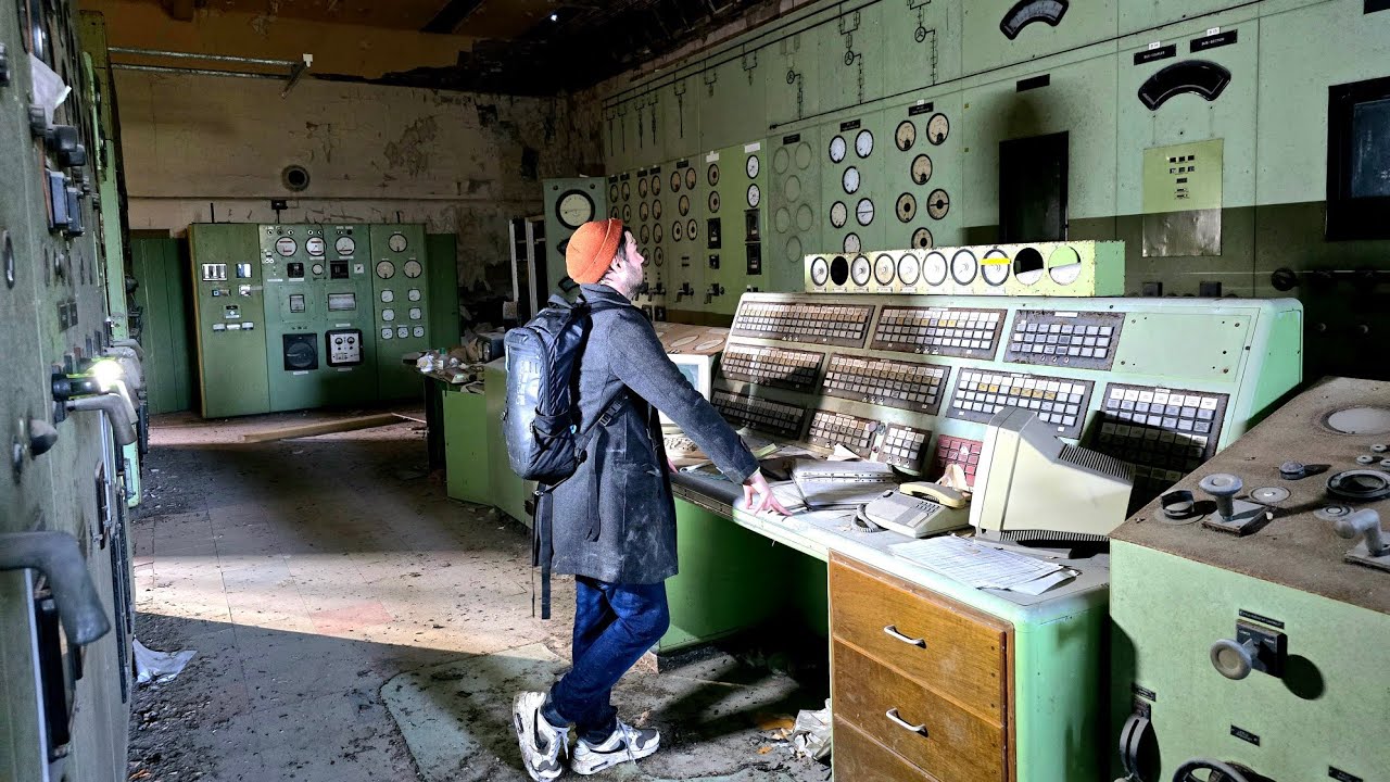 Infiltrating An Active Factory To Find An ABANDONED Power Station Control Room Left For 20 Years
