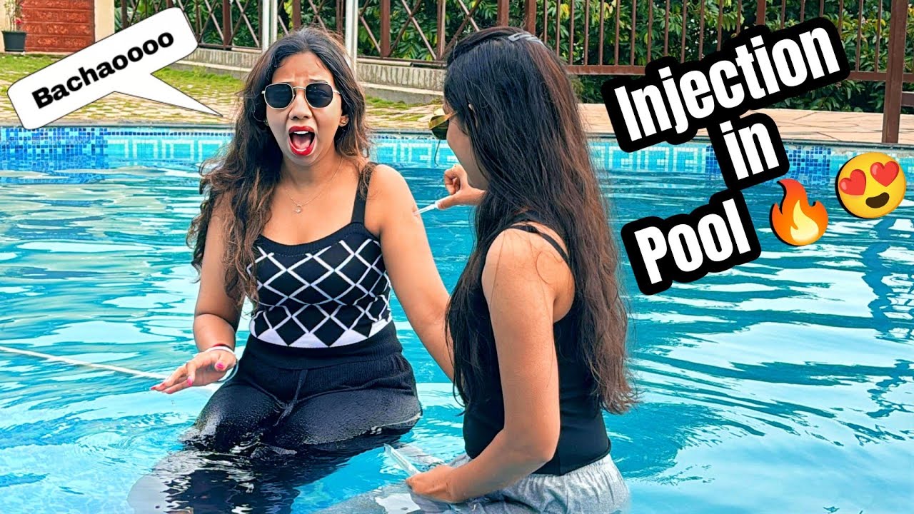INJECTION IN POOL 😱💉Most Painful Vlog Ever in 2025 | Doctor Girl Arm Injection vlog in Pool🔥