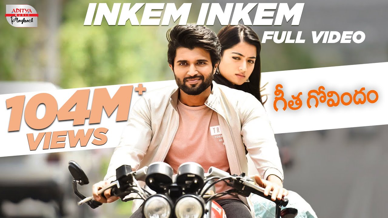 Inkem Inkem Full Video Song | Vijay Devarakonda, Rashmika Mandanna | Geetha Govindam | Sid Sriram