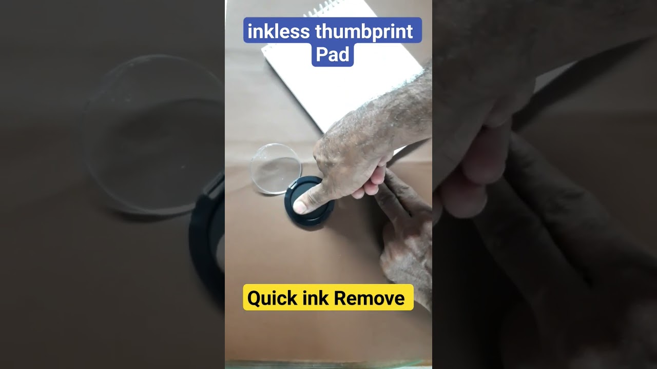 inkless thumbprint Pad | Fingerprint Pad | #thumbprint #viral #shorts