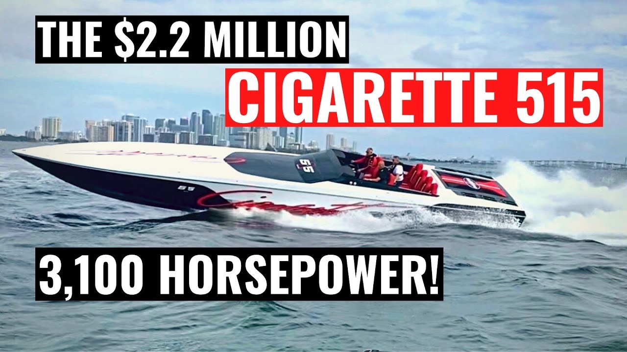 Insane $2 Million 3,100 Horsepower Speed Boat! The Cigarette Racing 515