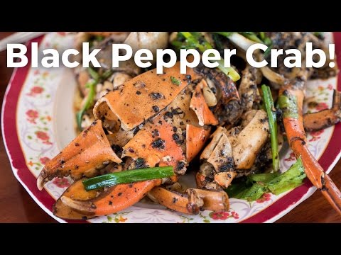 Insanely Delicious Thai Black Pepper Crab! ปูผัดพริกไทยดำ