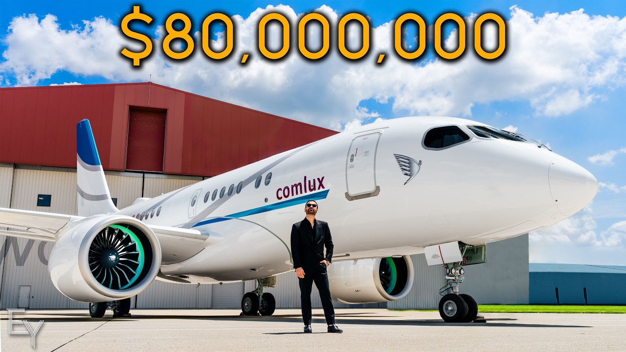 Inside an $80,000,000 AIRBUS Private Jet With a BEDROOM SUITE!
