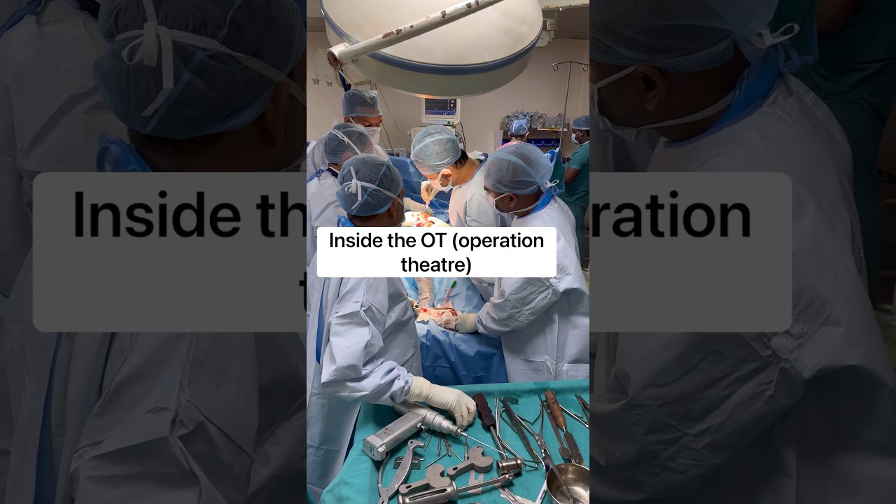 Inside Operation theatre / joint replacement OT #drpankajwalecha #surgeryday #shortsindia