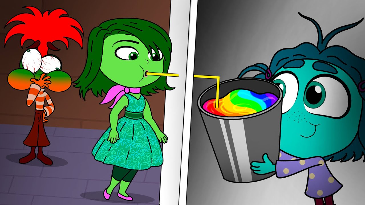 Inside out 2 Animation | Test IQ for Disguts, Anger! Help Joy recognize drinks