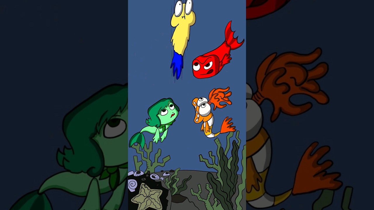Inside Out Joy and Disgust and Anger and Anxiety under the Sea