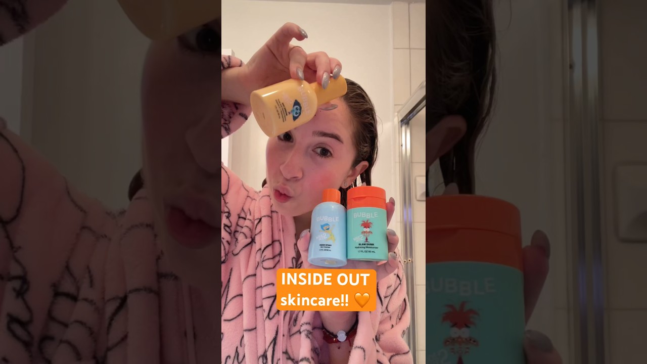 INSIDE OUT skincare!! 🧡 #shorts #insideout2 #insideout