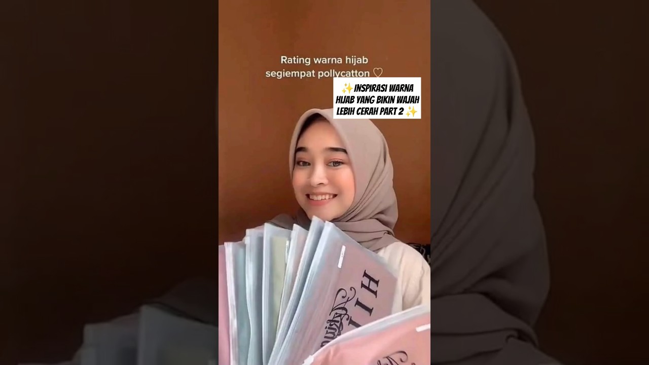 Inspirasi Warna Hijab yang Bikin Wajah Lebih Cerah ✨ #shorts #hijabfashion #hijabstyle #shopeehaul