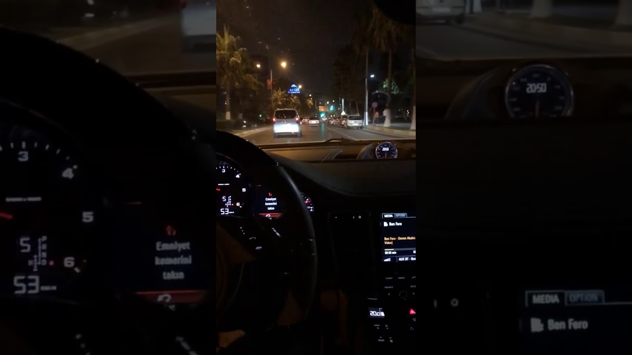 Instagram hikaye araba video/Porsche/akşam