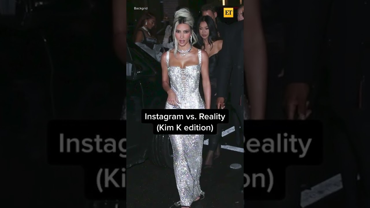 Instagram vs. Reality: Kim Kardashian Edition  #shorts