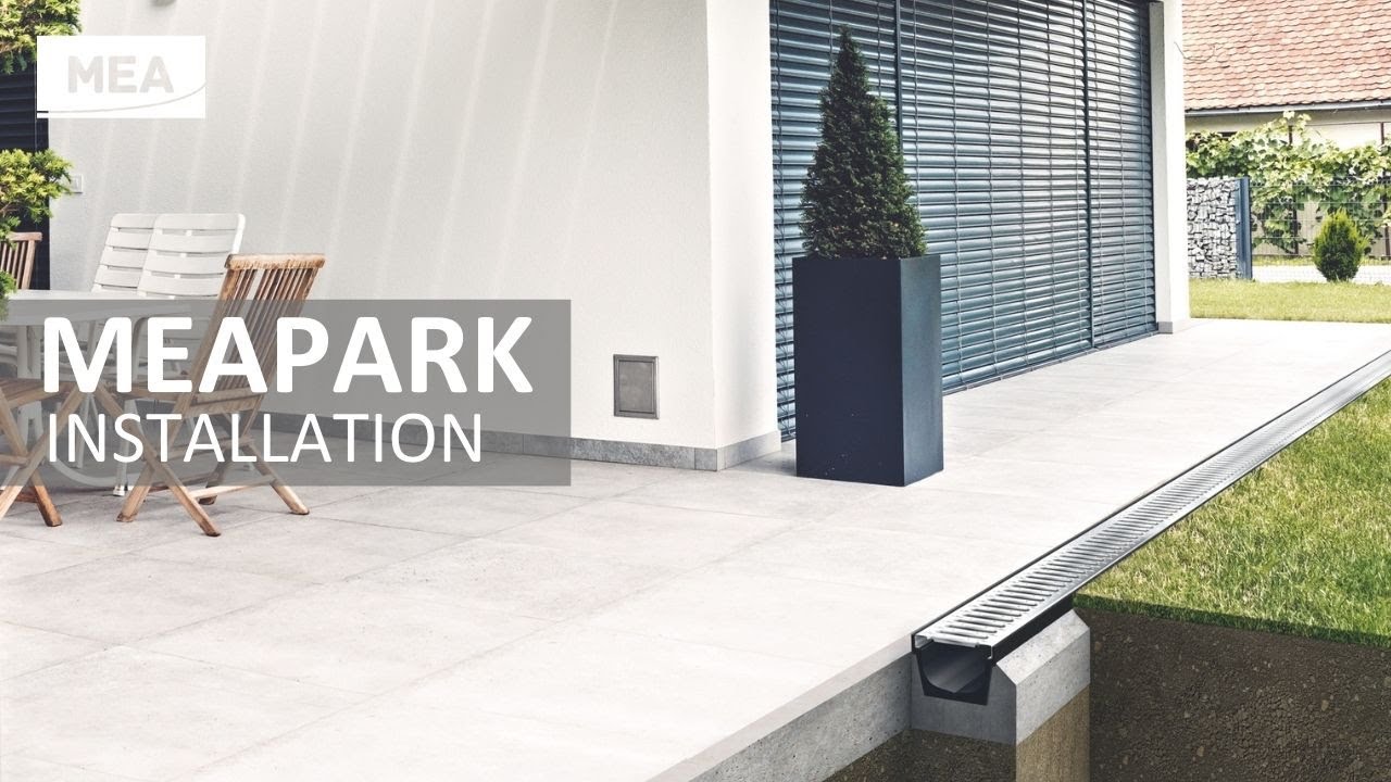 Installation Instructions MEAPARK Drainage system galv slotted grating