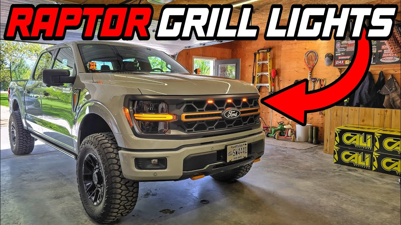 Installing F150leds Raptor Grill Lights on my 2024 F150 Tremor