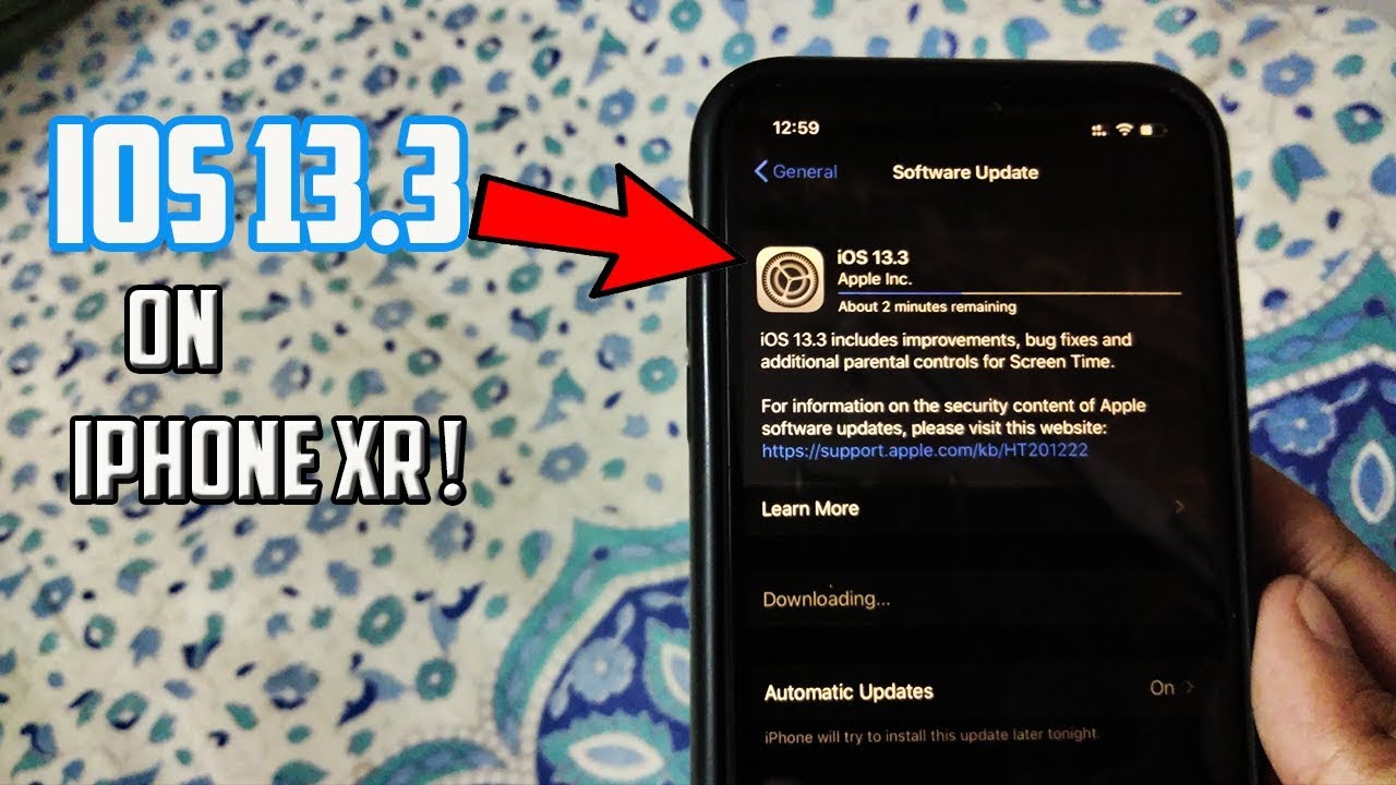 Installing IOS 13 3 Update On iphone XR !