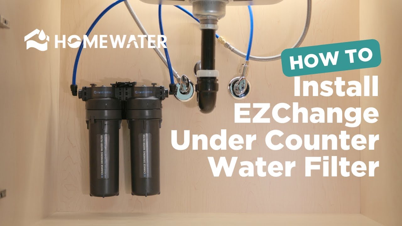 Installing the HomeWater EZChange Under Counter Water Filter