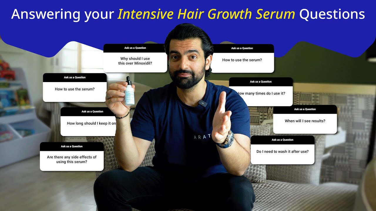Intensive Hair Growth Serum - Most asked questions, answered Ft. Dhruv Madhok | Arata FAQ Series