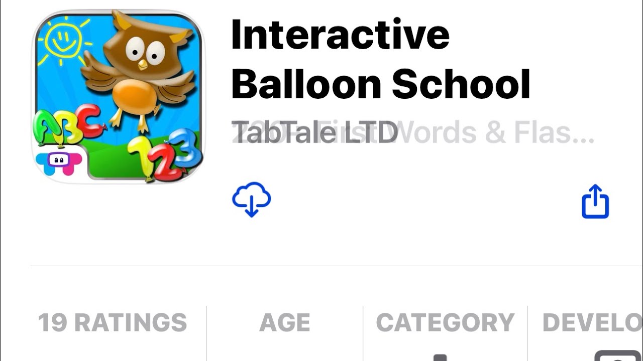 Interactive Balloon School by TabTale LTD