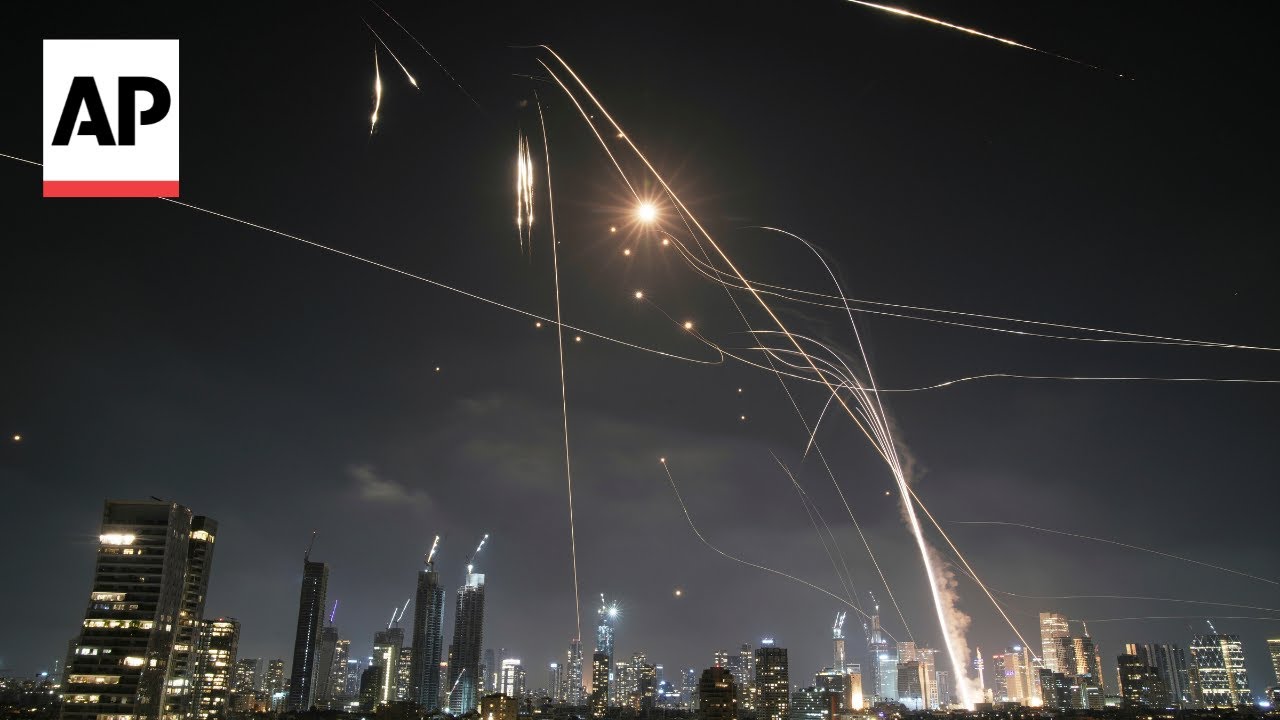 Interceptions in Tel Aviv after Iran missile attack on Israel