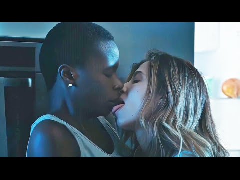 Interracial Lesbian Kiss Scene