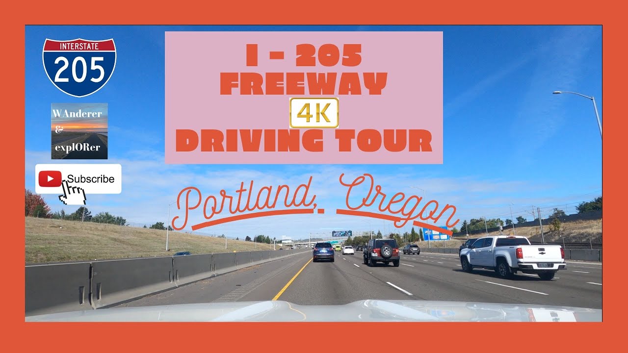 Interstate 205 Freeway Portland, Oregon | 4K 🚘 Driving Tour