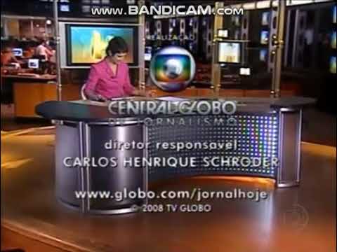 Intervalo: Jornal Hoje + Início: Vídeo Show (01/01/2008)