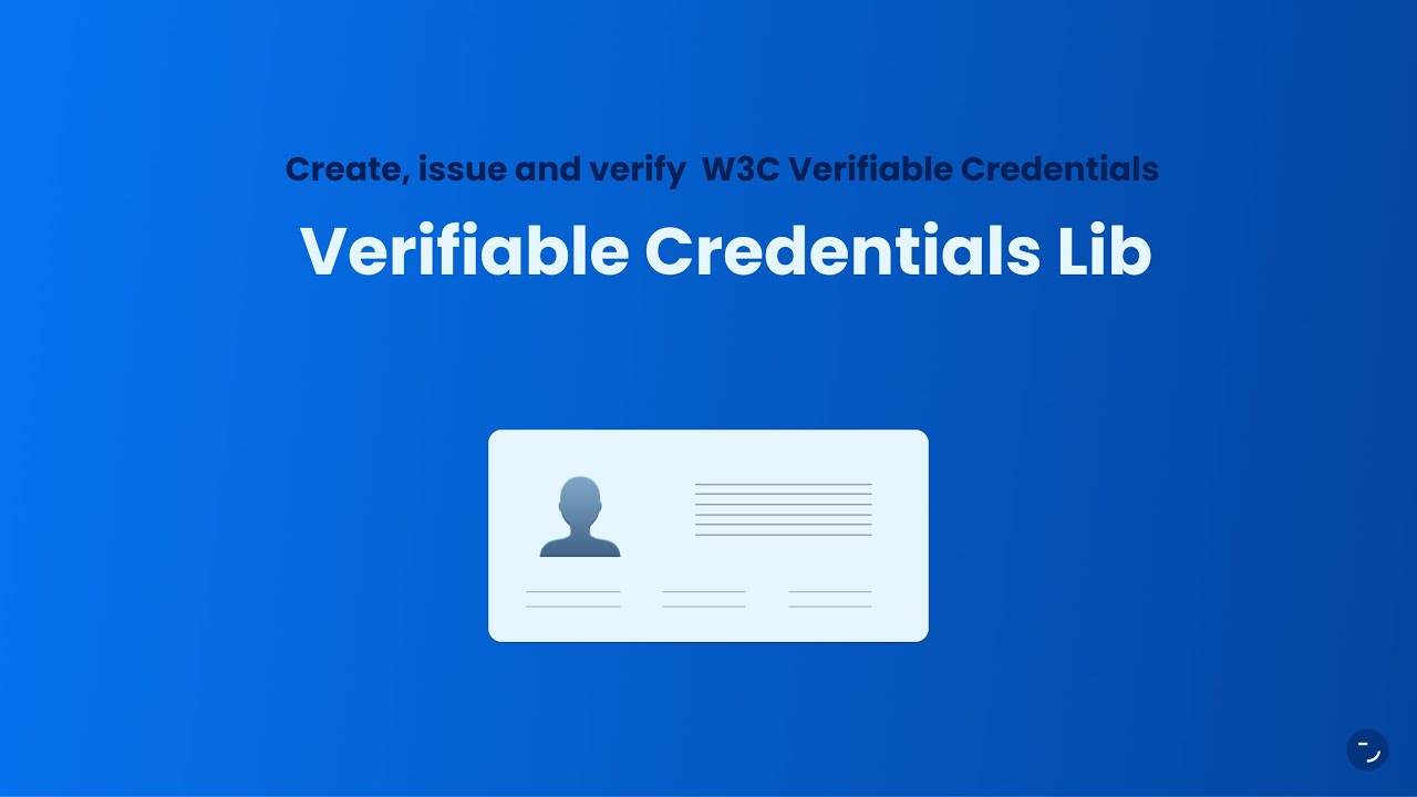 Intro Verifiable Credentials Lib | walt.id