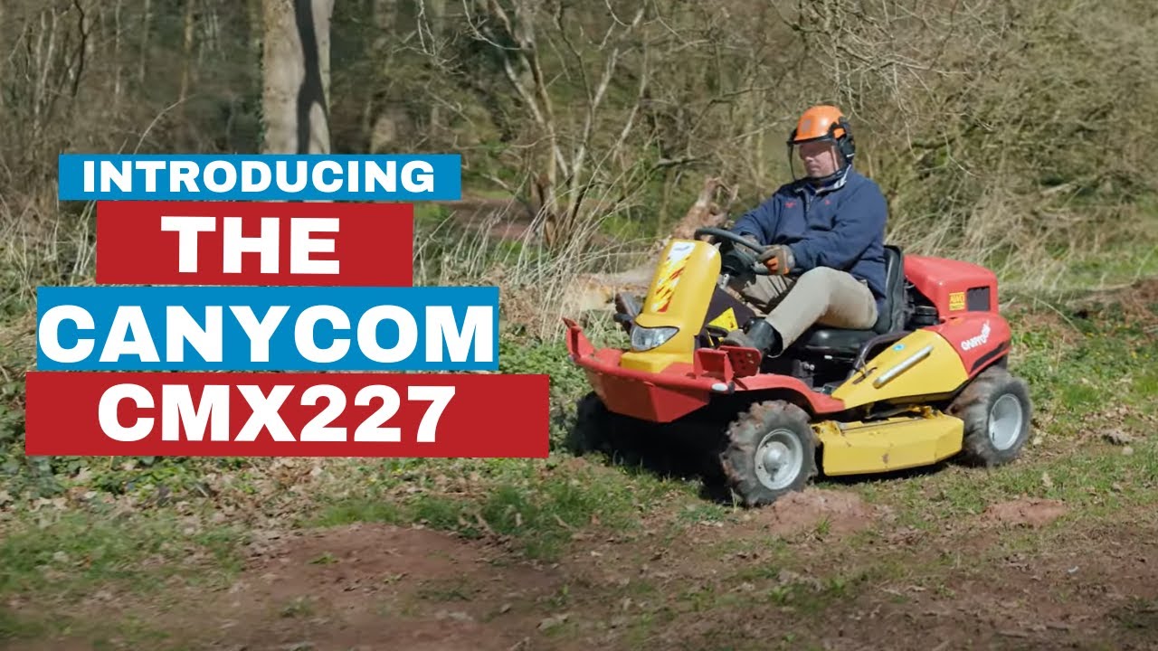 Introducing the Canycom CMX 227 Ride-on Brushcutter