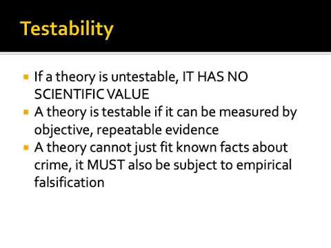 Introduction to Criminological Theory: What is a Theory?