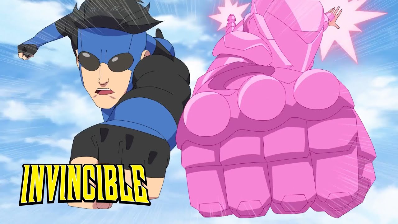 Invincible & Atom Eve Team Up Against Dragon Mister Liu | Invincible Season 3