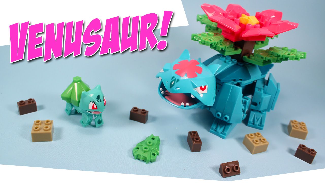 Ionix Pokemon Bulbasaur to Mega Venusaur Building Set