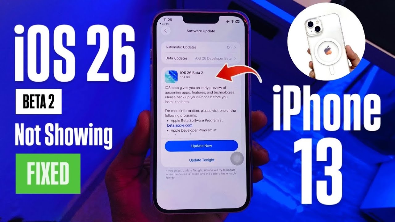 iOS 26 BETA 2 New Update Not Showing on iPhone 13 - FIXED✅