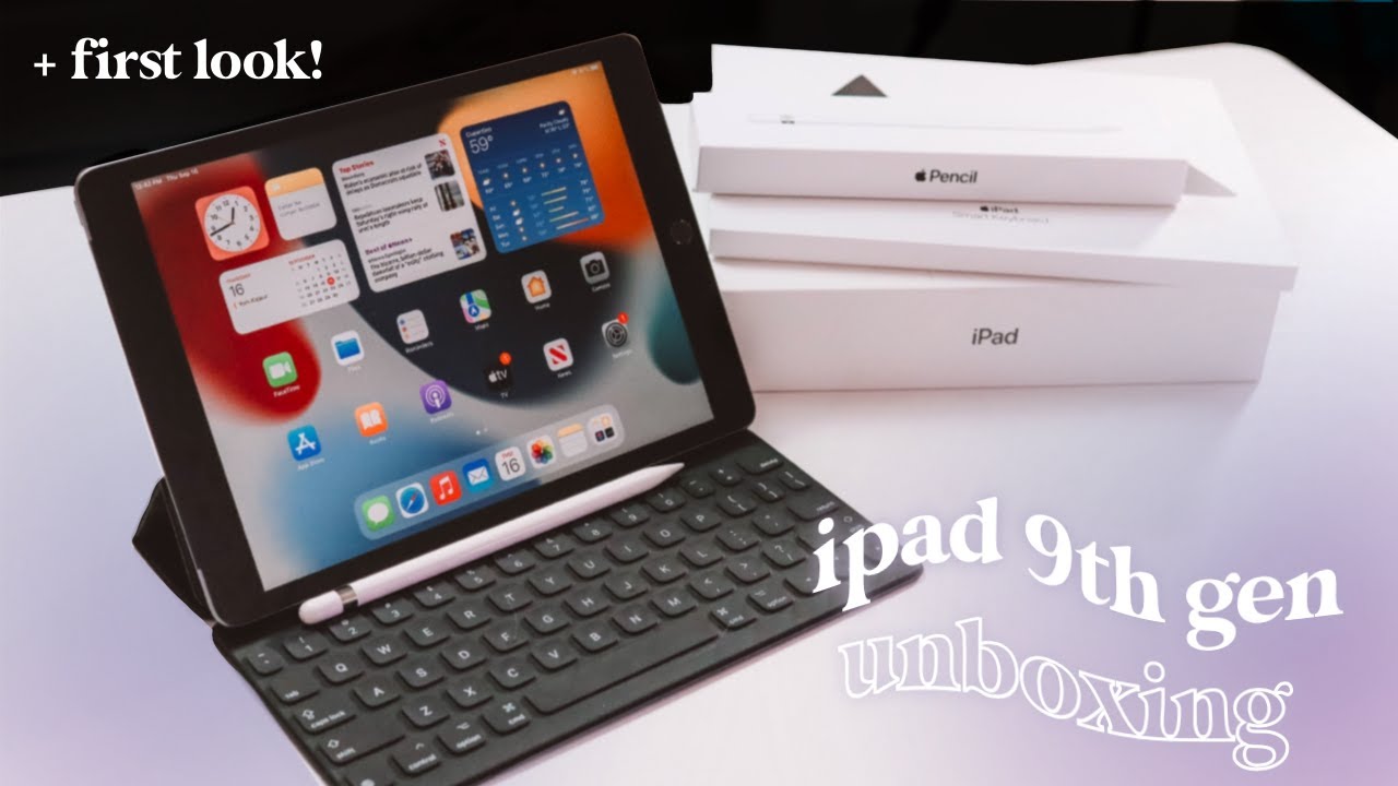 iPad 9th generation + accessories unboxing! | FIRST LOOK 2021