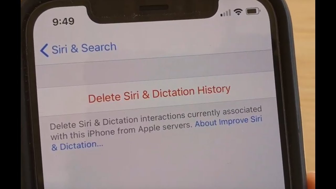 iPhone 11 Pro: How to Delete Siri and Dictation History