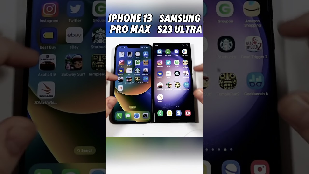 iPhone 13 Pro Max vs Samsung S23 Ultra: EPIC SPEED SHOWDOWN!⚡Fastest Flagship of 2024?🔥#shorts#viral