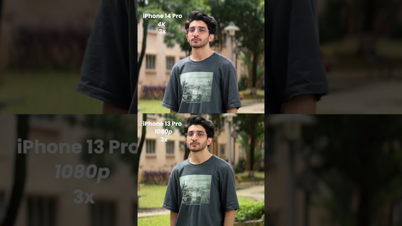 iPhone 13 Pro VS iPhone 14 Pro - Cinematic Mode 📸 #shorts