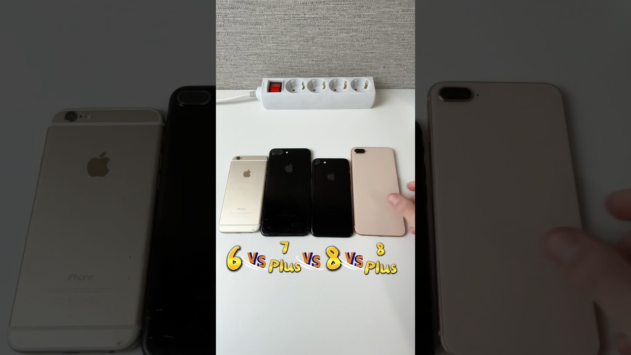 iPhone 6 VS 7 Plus VS 8 VS 8 Plus Power On Boot Test Speed Comparison 2025