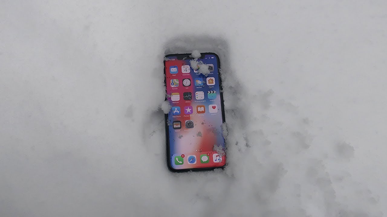 iPhone X SNOW TEST 24 Hours!