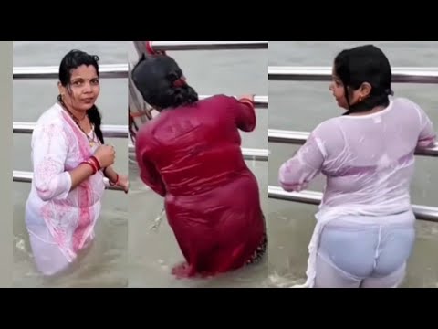 IPL से पहले गंगास्नान | Ganga snan hot new latest 2025 | holy bathing haridwar #arati  #viralvideo