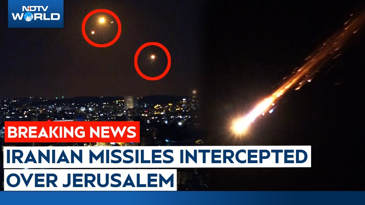 Iran Israel Latest News Today | Iranian Missiles Intercepted Over Tel Aviv