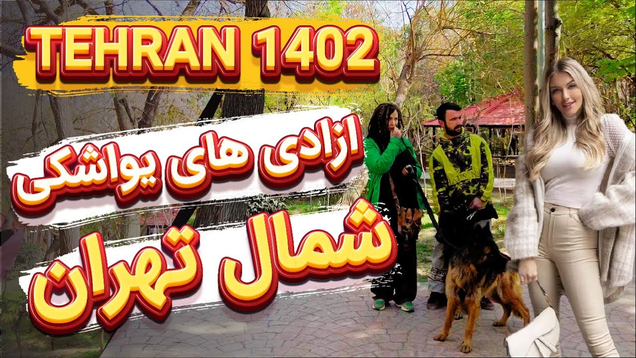 Iran Tehran 2023 , Walking in Luxury Neighbourhood in Tehran 1402 , North of Tehran