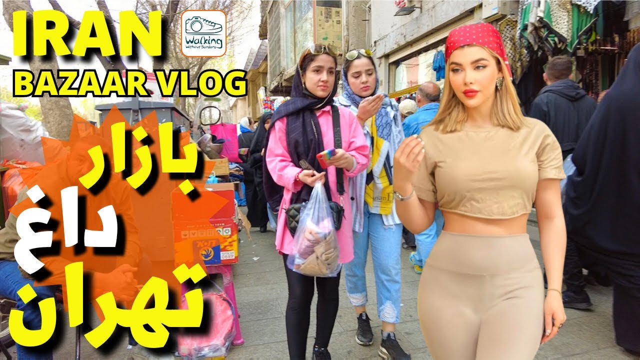 IRAN Tehran Grand Bazaar in June 2023 - Daylight Walking Tour on downtown in Tehran ایران