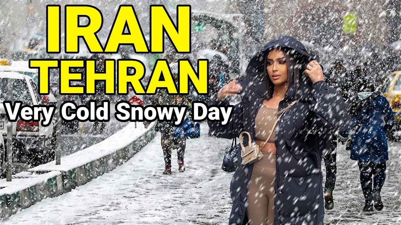 IRAN Today - Heavy Snow In North of Tehran 2023 Walking Vlog