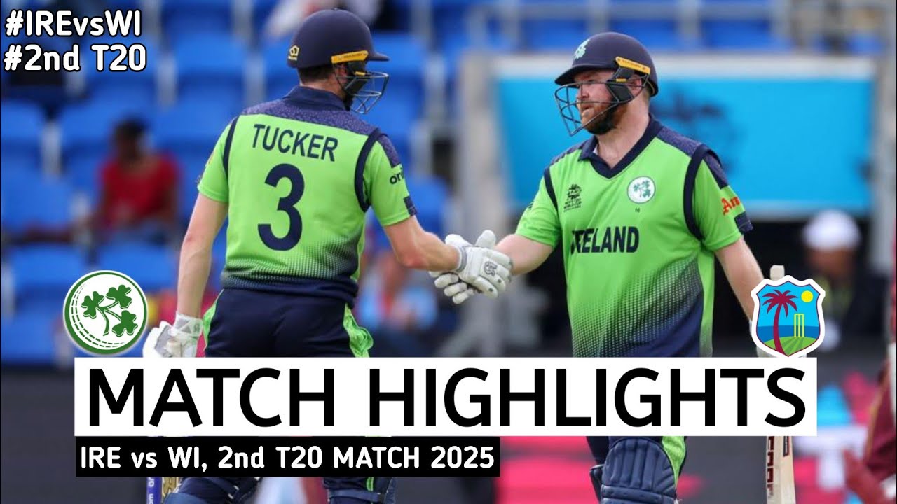 Ireland vs West Indies 2nd T20 Highlights 2025 | IRE vs WI 2025 | ENG vs WI 2nd T20 2025 Highlights