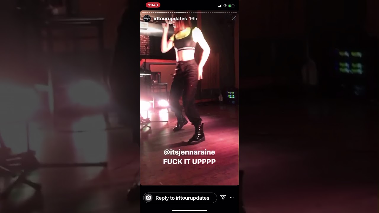 irl.tour.updates IG Story (October 22, 2019)