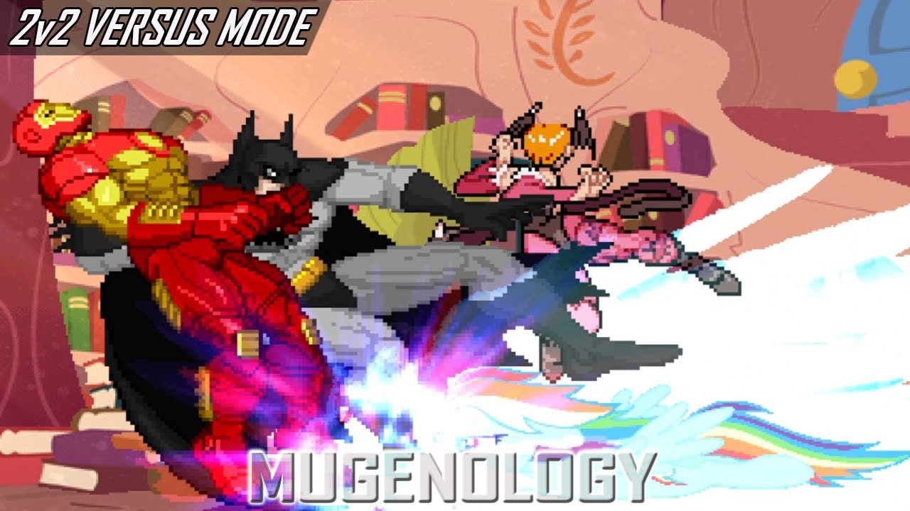 Iron Man & Batman [A & D] vs Rainbow Dash & Lilith (CvS2) - 2v2 Versus Mode - MUGEN