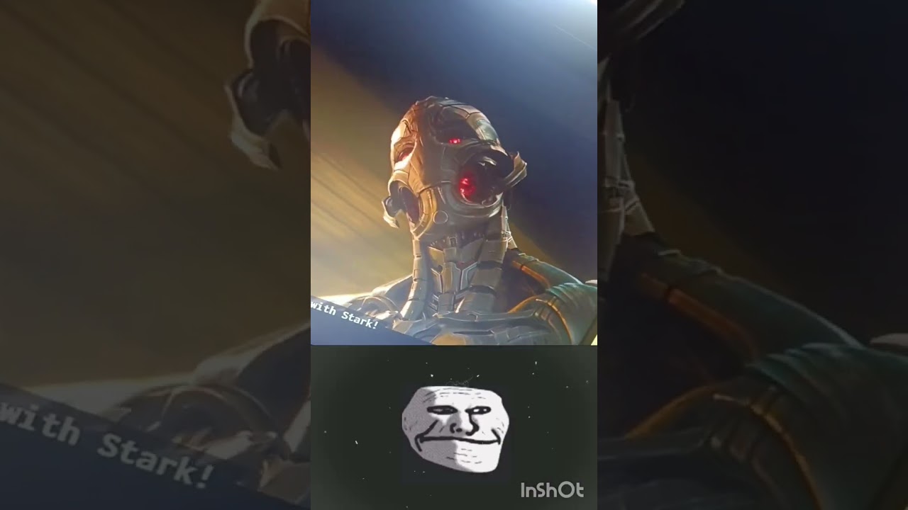 Iron man savage and Sigma reply to ultron troll face 😈 #sigma #savage #shorts #ageofultron